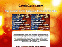 Tablet Screenshot of cattleguide.com